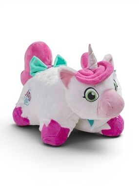 Pillow Pets Nickelodeon Nella Princess Knight Unicorn Plush Pillow Pink White OS